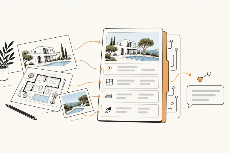 Existing listing information becoming structured property data for AI assistants